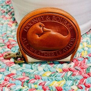 Vintage Dooney & Bourke Big Duck All Weather Leather Coin Purse Wristlet